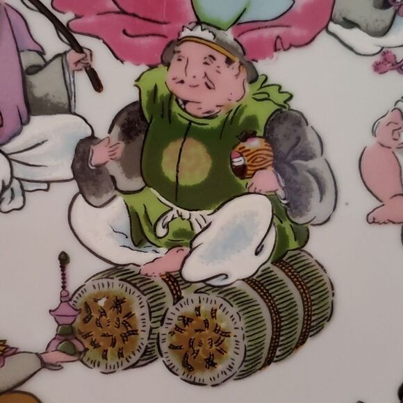 Japanese Cultural Figures Plate - Picture 2 of 10